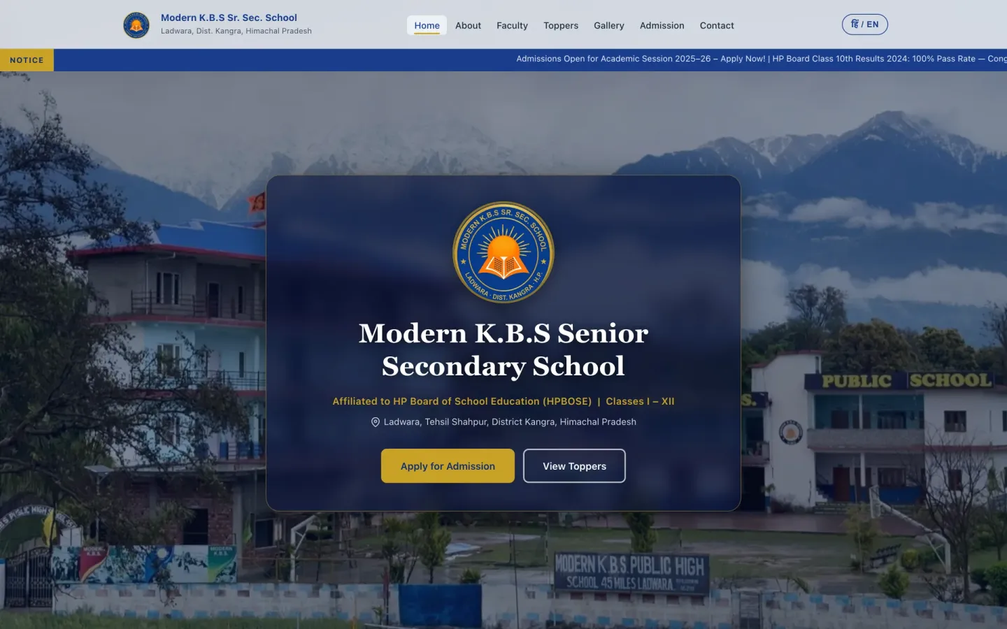 Modern K.B.S. — Web App · Admin